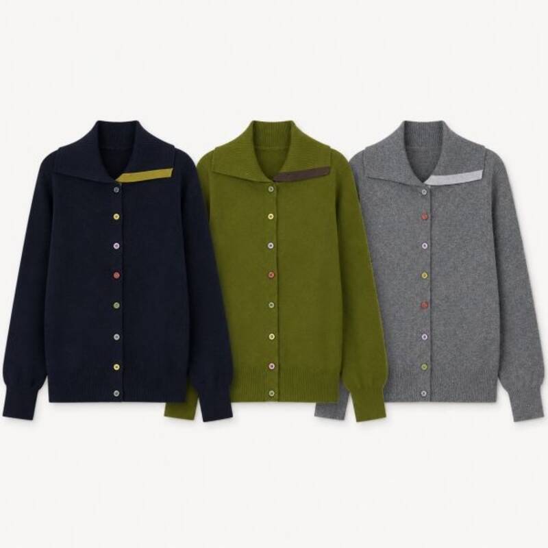 조르쥬레쉬 여성 하이넥 레인보우 가디건 3종 9546807838 138815_이미지