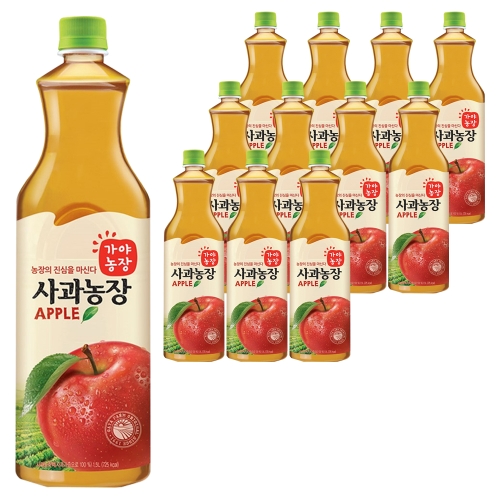 웅진식품 가야농장 사과농장 1.5L (12개)_이미지