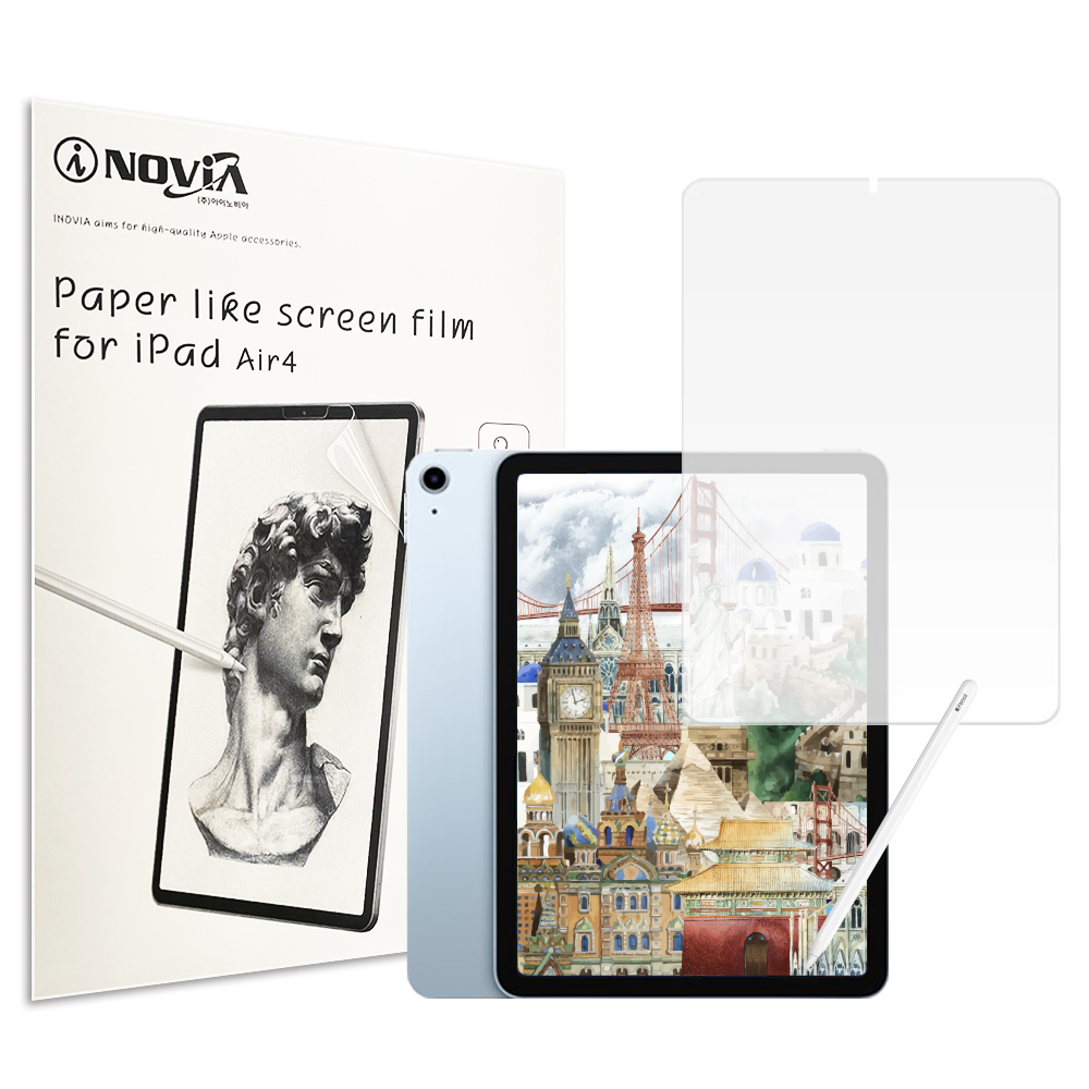 아이노비아 iPad Air 4세대 저반사 종이질감 액정보호필름 (액정 1매)_이미지
