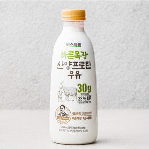 파스퇴르 바른목장 산양 프로틴 우유 750ml (4개)_이미지