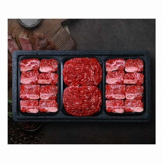 동횡성농협 농협횡성한우 어사품 1등급 갈비정육세트 1호 1.6kg (1개)_이미지