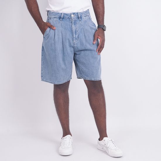 게스 핀턱 5부 데님 쇼츠 MN2D7953_이미지