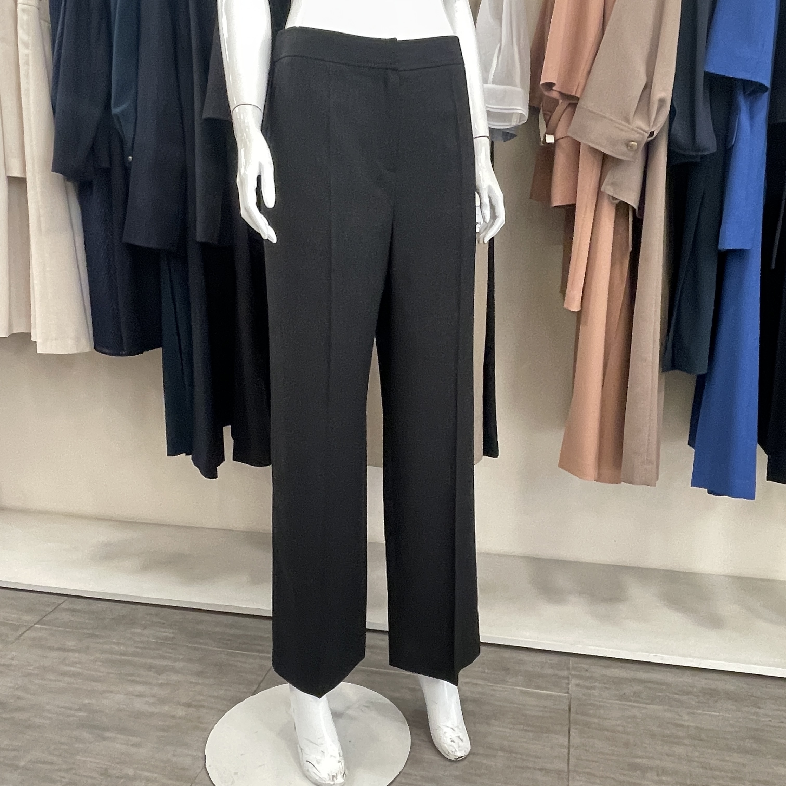 케이엘 KL 쉬인 여름 백밴딩 스트레이트 슬랙스 블루 sl25pe42OO