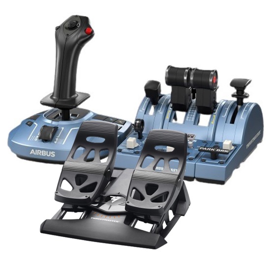 Thrustmaster TCA SIDESTICK X AIRBUS EDITION (+QUADRANT, ADD-ON AIRBUS, TFRP 러더)