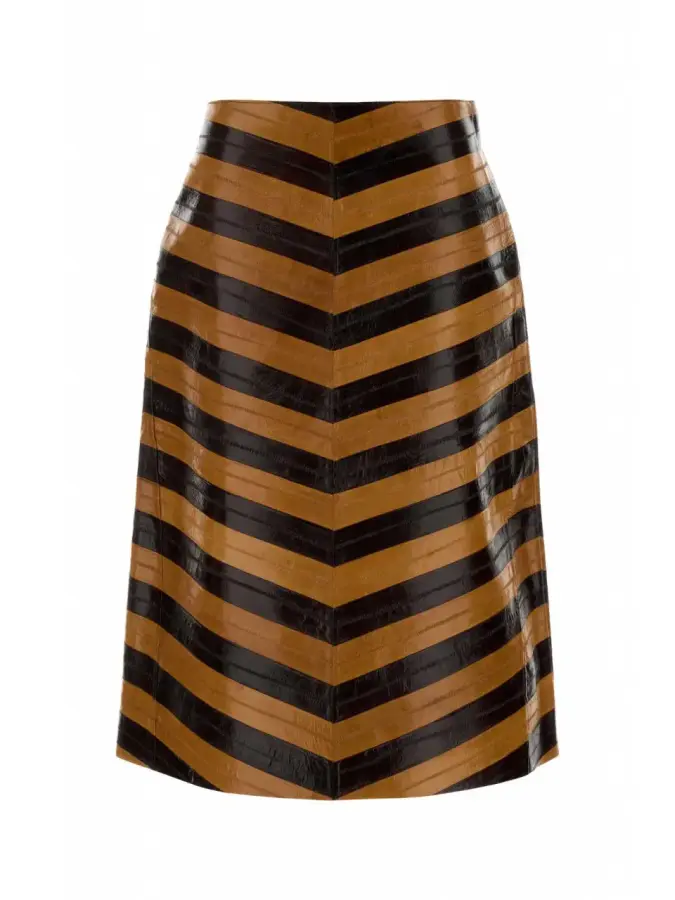 ��� Womans Skirt FPD966AVJ7 Brown F1TJK