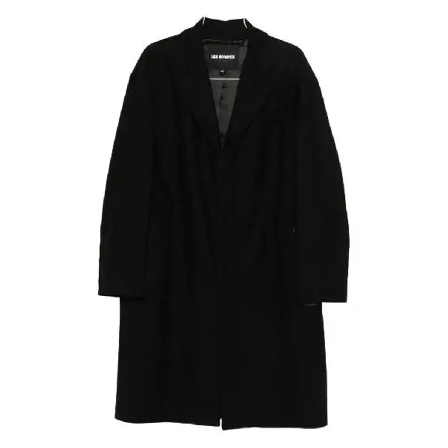 레스옴므 싱글 브레스티드 코트 LHB2524008BLACK T_이미지