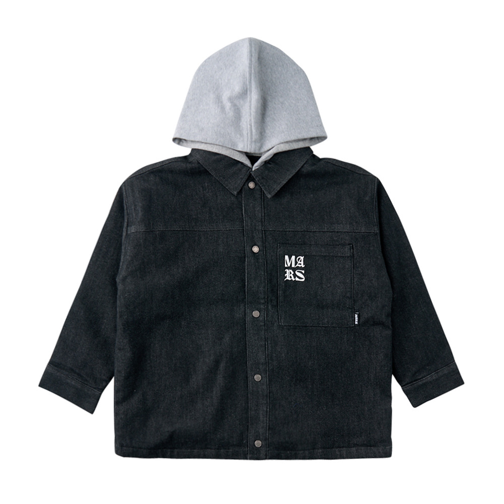 DD 마스-후드탈부착데님패딩셔켓 76A2G-110-04