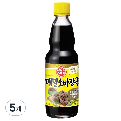 오뚜기 메밀소바 장국 360ml (5개)