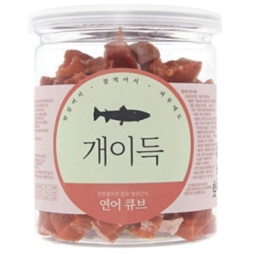 더케이펫 개이득 연어 큐브 200g (1개)_이미지