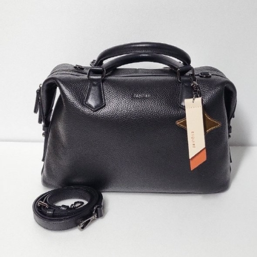 에스콰이어 핸드백 베스트 판매 여성 데일리 정장 쎄미캐쥬얼 토드 크로스백 한정기간 한정상품 _EHBFHB760-333 겉감소가죽 블랙