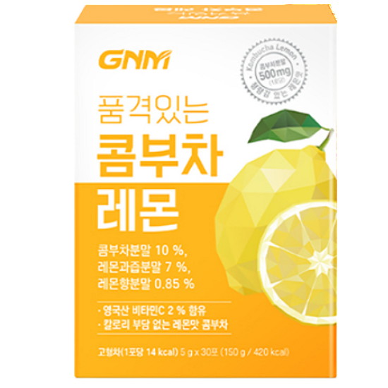 GNM자연의품격 품격있는 콤부차 레몬 30T (4개)