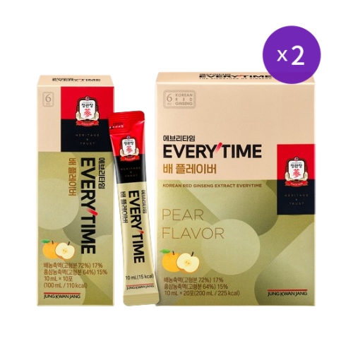  정관장 에브리타임 배 플레이버 10ml 20포 [2개]