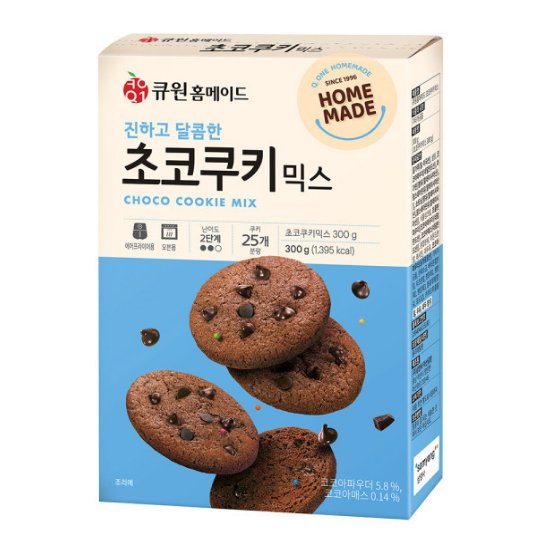 삼양사 큐원 홈메이드 초코쿠키 믹스 300g (2개)_이미지