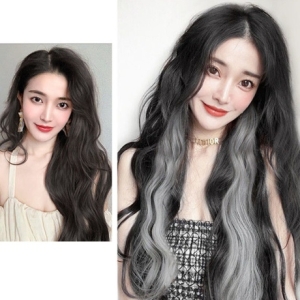웨이브 포인트 컬러 헤어피스 붙임머리 221025_이미지