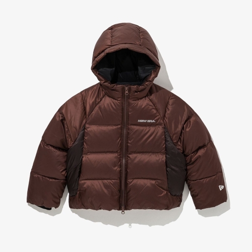 뉴에라 커브드 라인 후드 푸퍼 다운 재킷 14432624