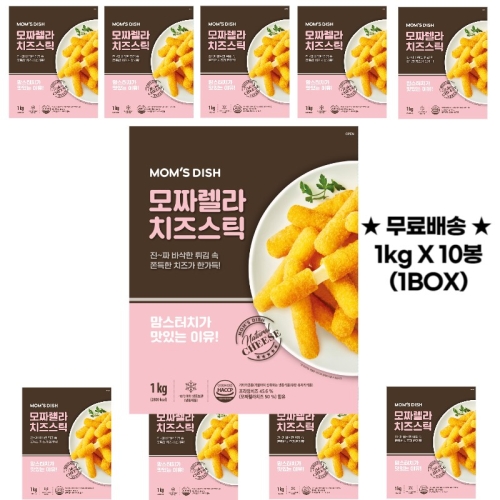 맘스터치 모짜렐라 치즈스틱 1kg (10개)_이미지