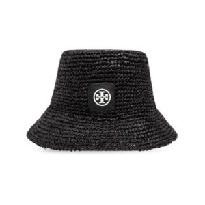 토리버치 로고 아플리케 라탄 썬 모자 157310009_이미지