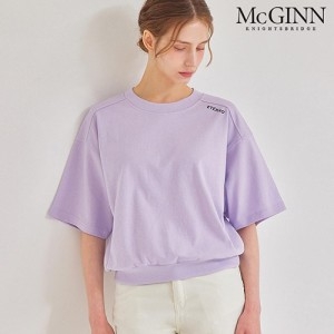 아이올리 매긴 숄더 레터링 포인트 티셔츠_MI5M1TS6600