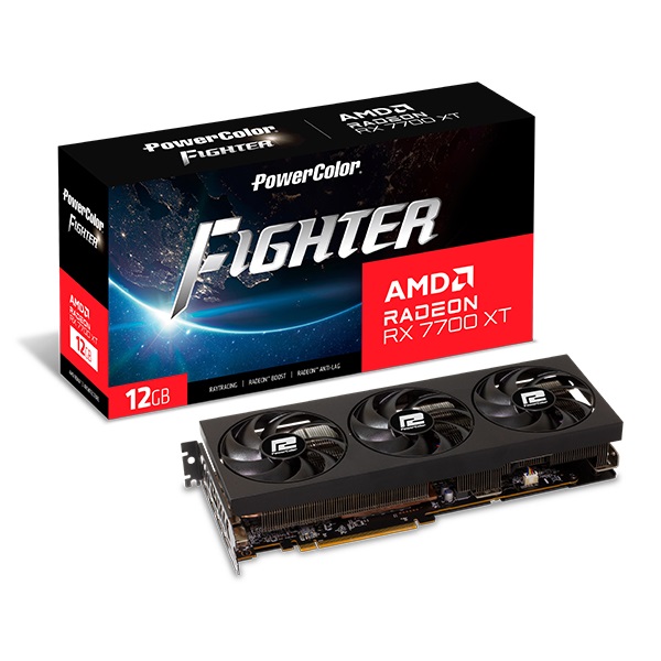 PowerColor �󵥿� RX 7700 XT Fighter D6 12GB �����Ƽ����