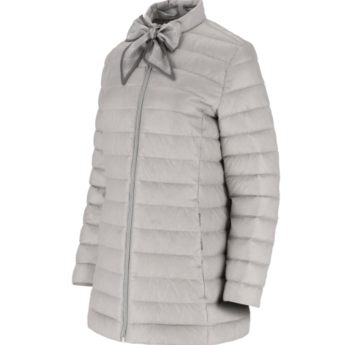 엘르골프 스카프 탈부착 긴기장 다운 점퍼 6I82001_이미지