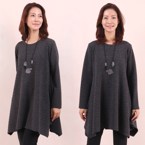 아이우먼 빅사이즈사랑해요 6745L109 프로디 니트 롱 티 WW