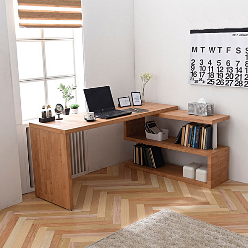 셀레스타 워너비 책상+2단 책장 세트 (1600x550)