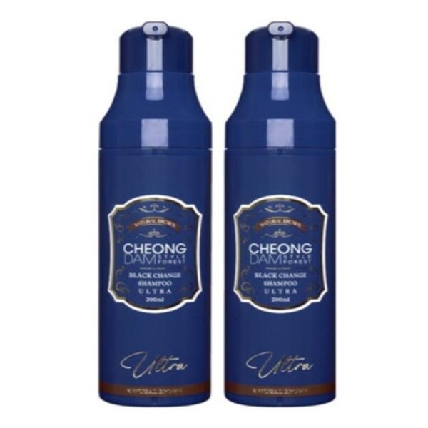 청담스타일 울트라 염색샴푸 자연갈색 200ml (2개)_이미지