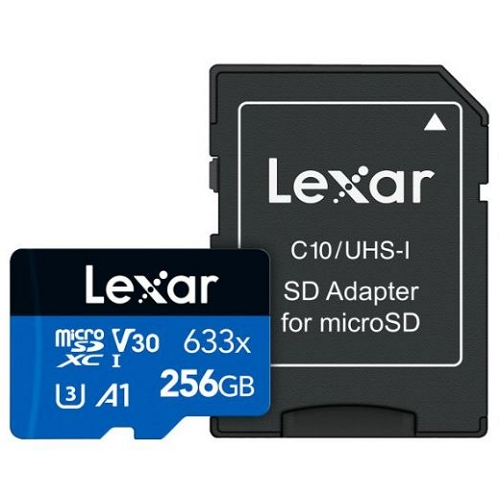 Lexar micro SD High-Performance 633X (256GB)