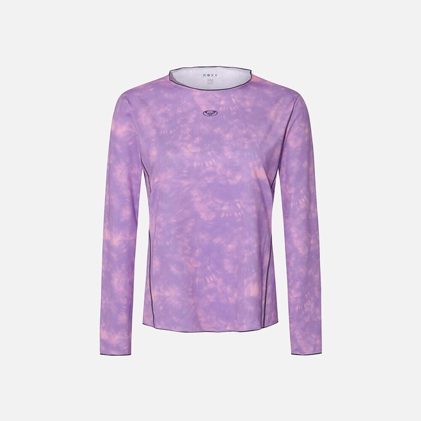 록시 워터 프린트 릴렉스핏 긴팔 래쉬가드 RG21RS505PUR