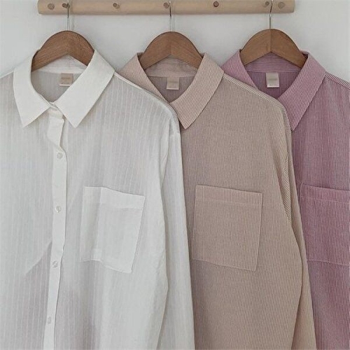 셀러허브 백 오픈 숏 볼레로 셔츠 302K881S 빅사이즈 여성_이미지