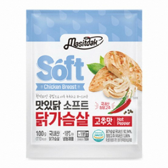 소프트 닭가슴살 고추맛 100g