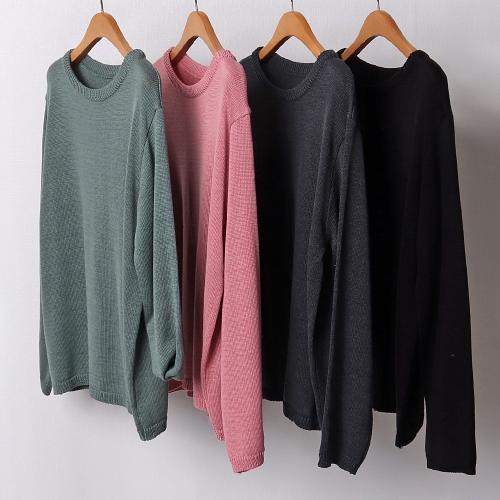 빅사이즈사랑해요 B925L401 라운드베이직핏니트 EB