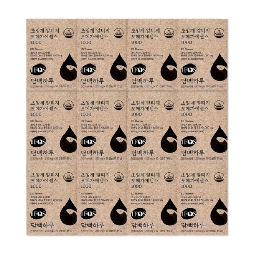 담백하루 초임계 알티지 오메가3 에센스 1000 1255mg 30캡슐 (12개)_이미지