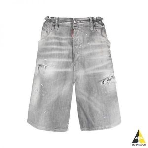 디스퀘어드2 디스트레스드 숏 팬츠 데님 S71MU0707S30260_이미지