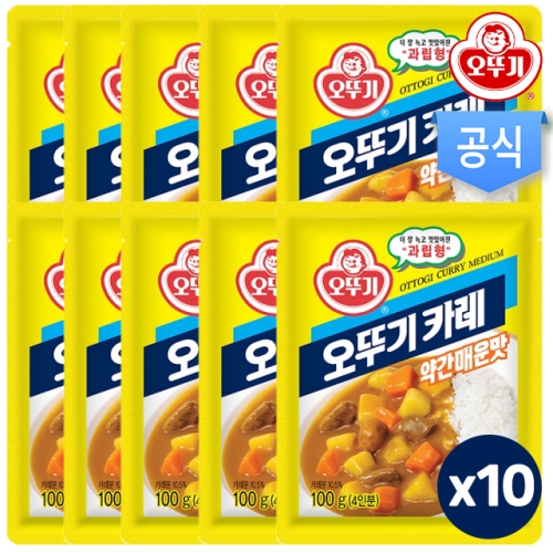 오뚜기  카레 약간 매운맛 100g[10개]