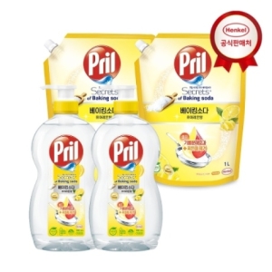 프릴 베이킹소다 주방세제 퓨어레몬 700ml + 리필 1L이미지입니다. 누르면 해당 게시물로 새창이동합니다.