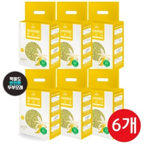 웁스 ㅤ두부모래 바나나 7L (6개)_이미지