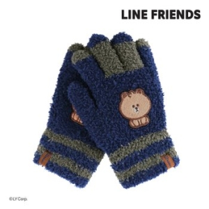 라인프렌즈 브라운 심플라인 날개사 장갑 MGLNG60043