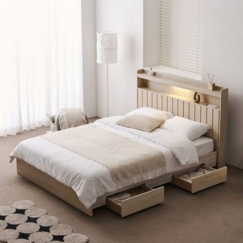 트리플 벨로스 서랍형 LED침대 SS (본넬스프링)_이미지