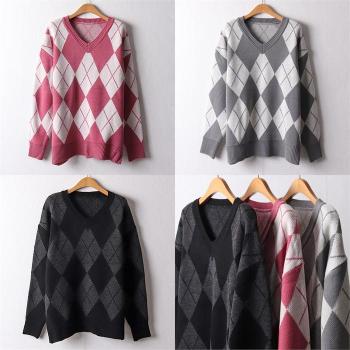 위쉬몰 EB 일자핏아가일브이니트 F663H208 빅사이즈 S8973599