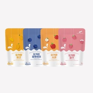 리틀스푼 동결건조 요거트큐브 요거랑 딸기 블루베리 망고 사과 4개 아기간식이미지입니다. 누르면 해당 게시물로 새창이동합니다.