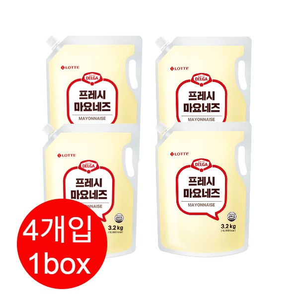  롯데웰푸드 델가 프레시 마요네즈 3.2kg [4개]