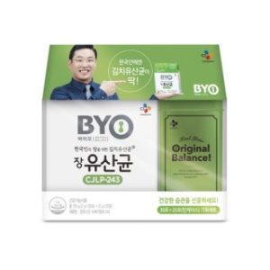 CJ BYO 한국인의 장을 위한 김치 유산균 장유산균 CJLP 243 2g 50포 (1개)