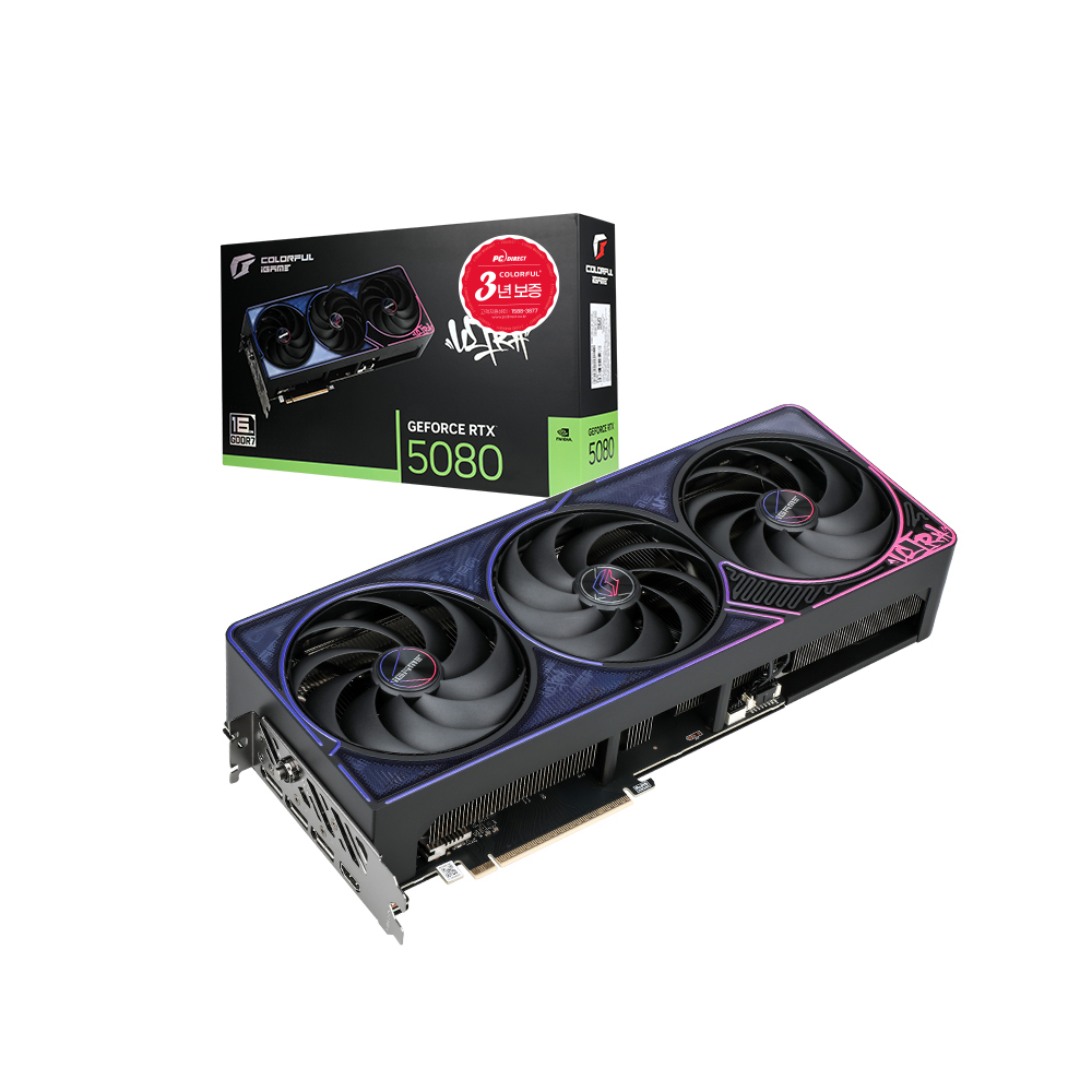 COLORFUL iGame 지포스 RTX 5080 ULTRA OC D7 16GB 피씨디렉트_이미지