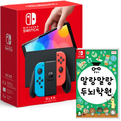 닌텐도 스위치 OLED 4인용 게임 패키지 말랑말랑 두뇌학원_이미지