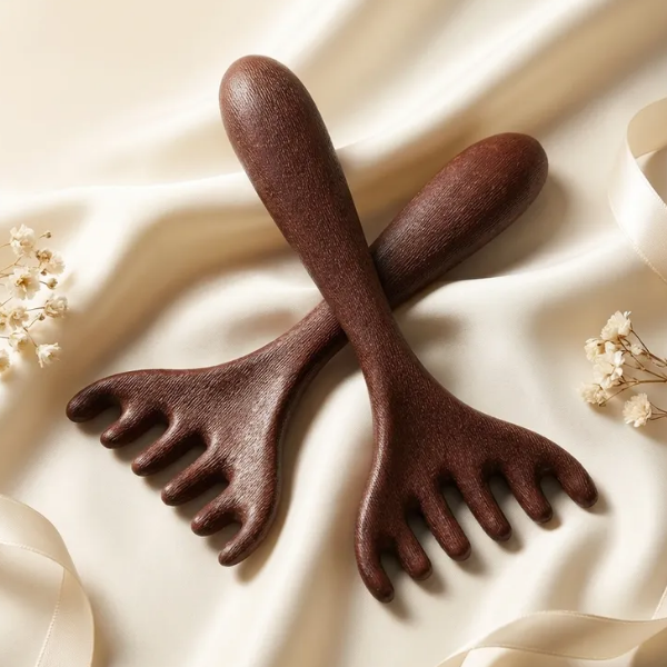두피 마사지빗 딥브라운