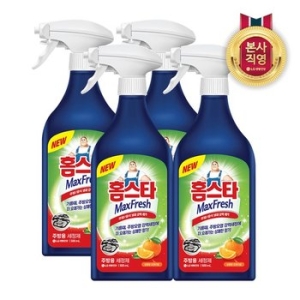 LG생활건강 홈스타 맥스프레쉬 주방용 세정제 500ml 4개