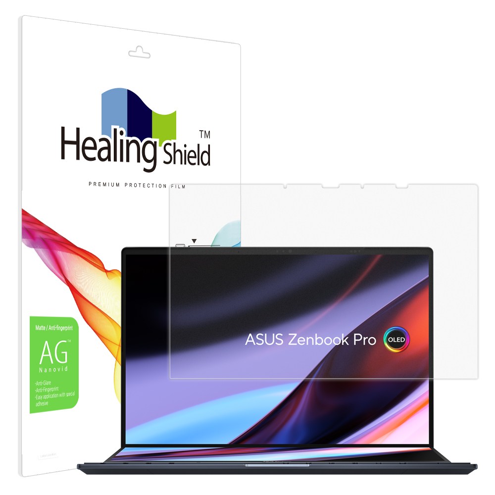 폰트리 힐링쉴드 ASUS 젠북 프로 듀오 UX8402 저반사 지문방지 액정보호필름