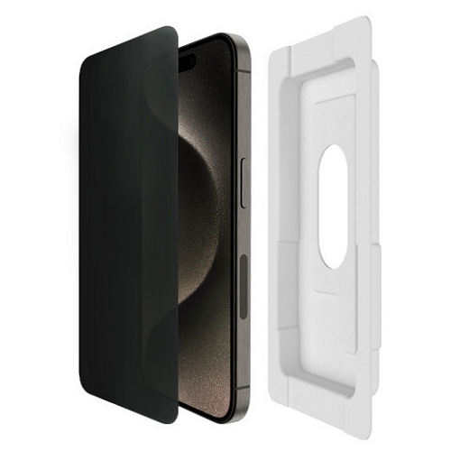 벨킨 아이폰15 프로 템퍼드 프라이버시 강화유리 보호필름 OVA149zz