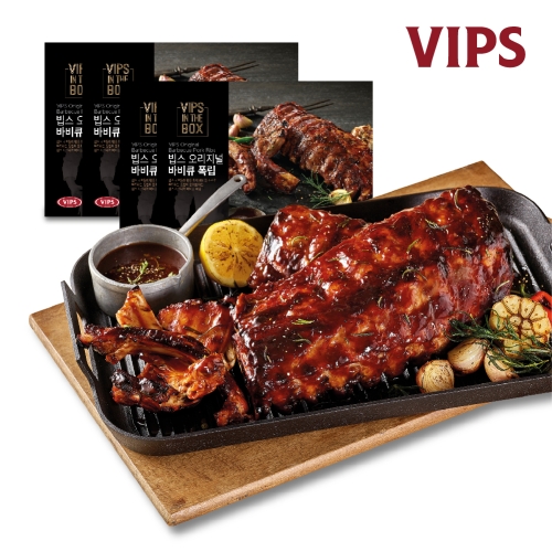 CJ푸드빌 빕스 오리지널 바비큐폭립 450g (4개)_이미지